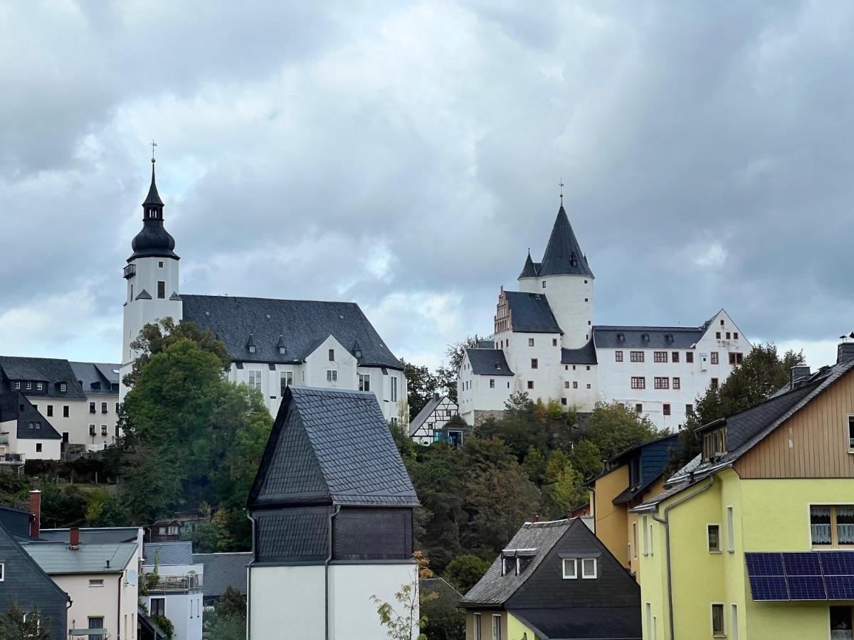 Ferienwohnung Schlossblick Im Herzen Der Stadt Schwarzenberg  Exteriör bild